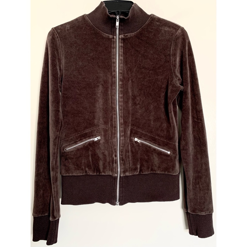 Vintage Brown Zipped Neck Sweater